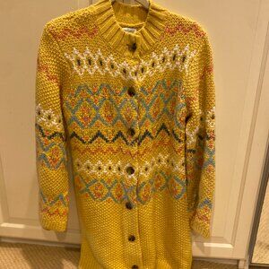 Sundance boho bell sleeve long sweater